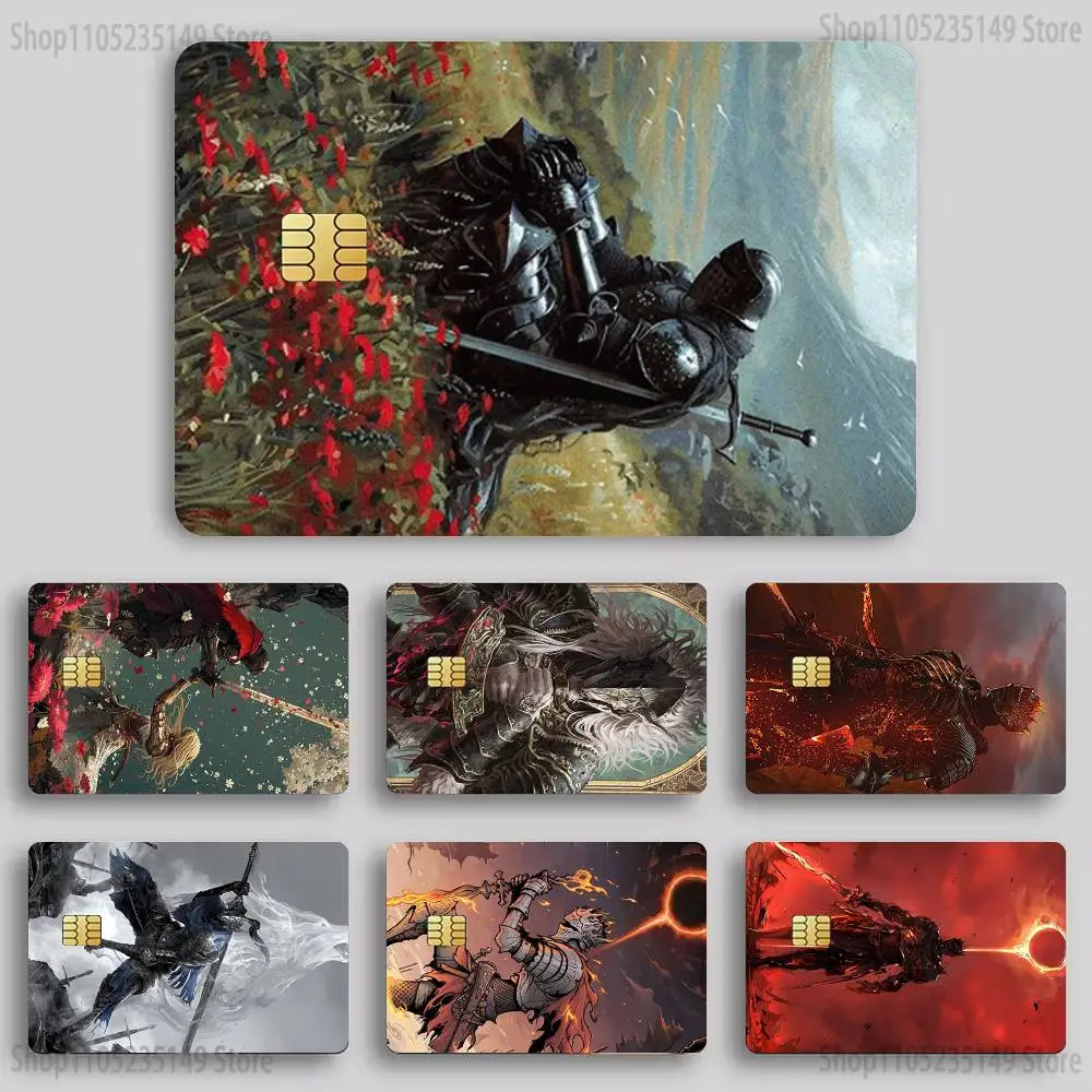 

Game D-Dark Souls Credit Card HD Stickers Game Card Decal Card Matte Film Skin Small Chip Waterproof Sticker