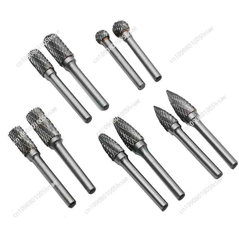 Carbide, tungsten steel grinding head, rotary file cutter, woodworking wood carving grinding head root engraving knife