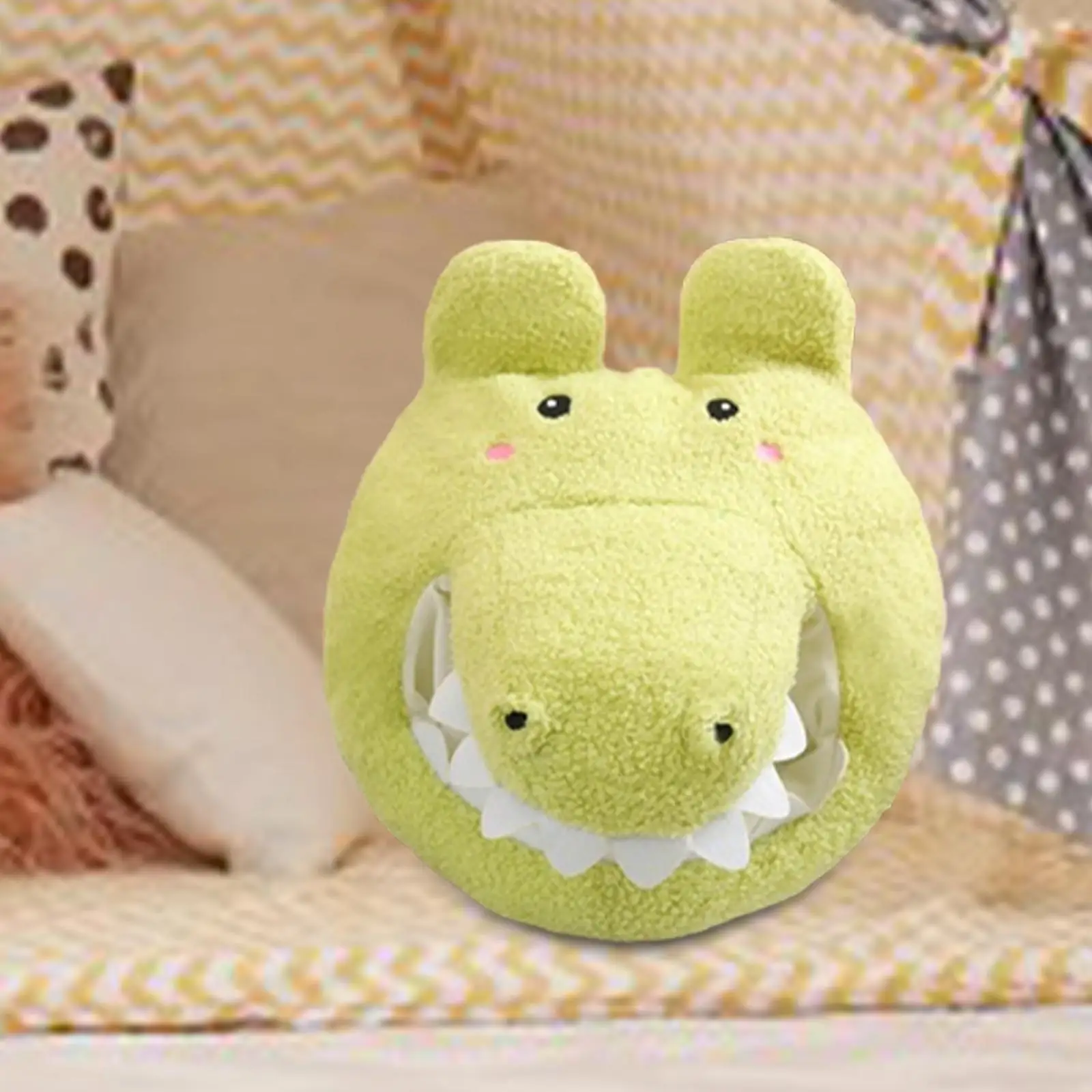 Crocodile Hat Cosplay Headwear Selfie Hat Toy Unique Plush Hat for Holiday