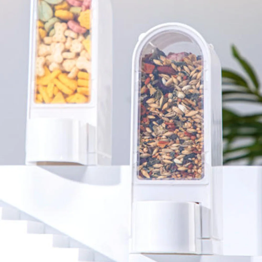 Automatischer Futternapf für Hamster – Kleintierfutterspender für Zwergenhamster, Rennmäuse und Mäuse – Anti-Auslauf-Selbsternährung – Detail 3