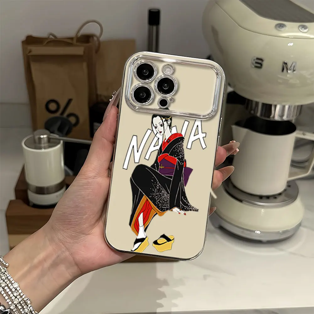 Comics N-Nana Osaki Electric Ferry Large Window Phone Case For iPhone 12 11 13 14 15 16 Pro Max Plus Shell