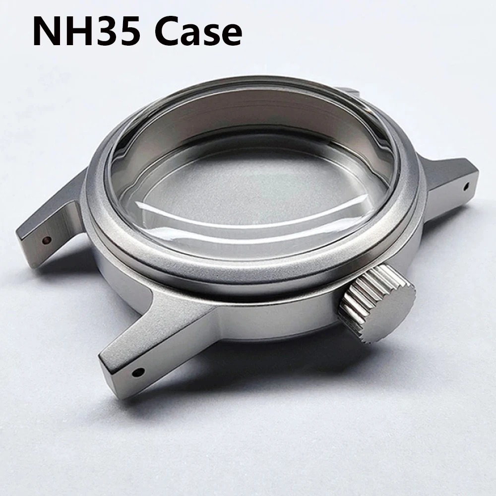 

NH35 Case 36mm, Stainless Steel Acrylic Glass Watch Case for NH35/NH36/NH34/NH38/4R/6R Movement, Watch Shell Fit 28.5mm Dial