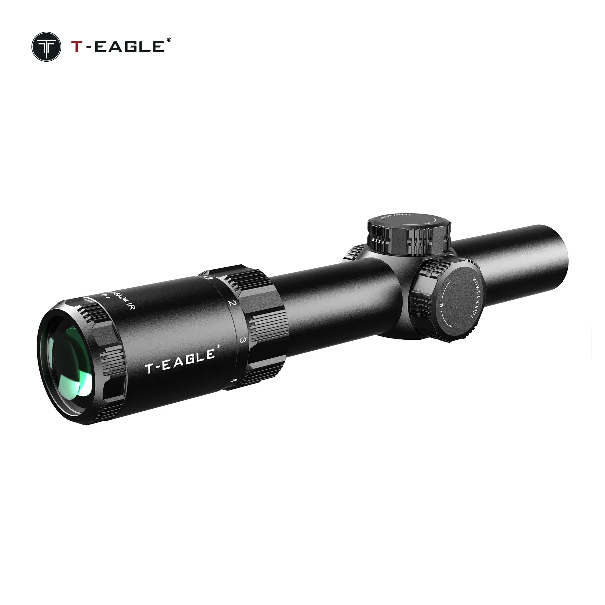 T-EAGLE EOX 1.2-6X24 IR Tactical Riflescope Hunting Spotting Rifle Scope Optical Collimator Air Gun Airsoft PCP Sight