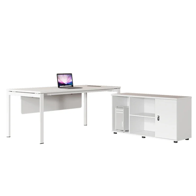 Mesa de escritório de luxo em pé mesa executiva em forma de l elegante mesa de escritório moderna simplicidade muebles de oficina móveis de escritório