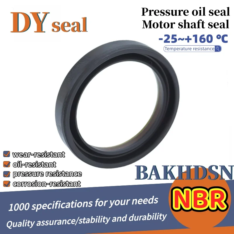 BAK HDSN NBR 28*35*36*40*38.1*45*52/60/65/80*4/4.7/5.5/6/7/7/6mm Hydraulic Cycloidal Oil Pump Motor High-Pressure Oil Seal