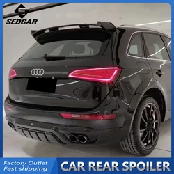 For 2010--2017 Audi Q5 Trunk Spoiler ABT Style High Quality FRP Gloss Black Real Carbon Fiber Spoiler Trunk Boot Wing Spoiler