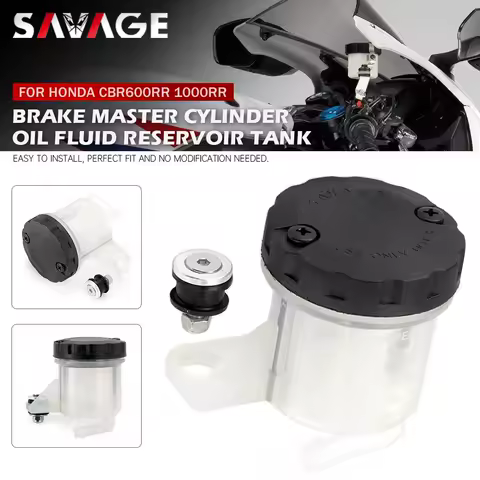 Front Brake Cylinder Reservoir Tank For HONDA CBR600RR CBR1000RR CB1000R VTR1000F VTR1000 SP1 NSR VFR Motorcycle Oil Fluid Cup