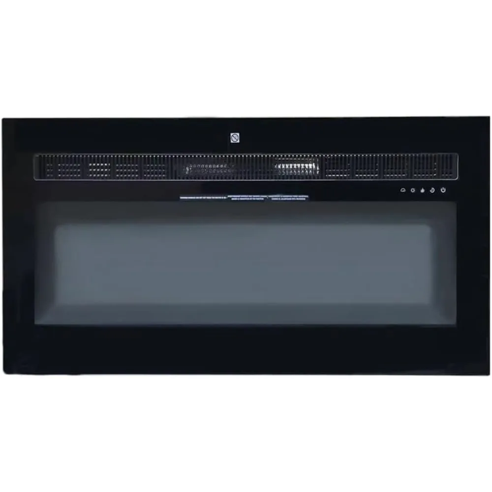 مدفأة كهربائية بانانا راحة ومدمجة، مثبتة على الحائط، جهاز تحكم عن بعد مع مؤقت، شاشة تعمل باللمس، ألوان لهب قابلة للتعديل Sp