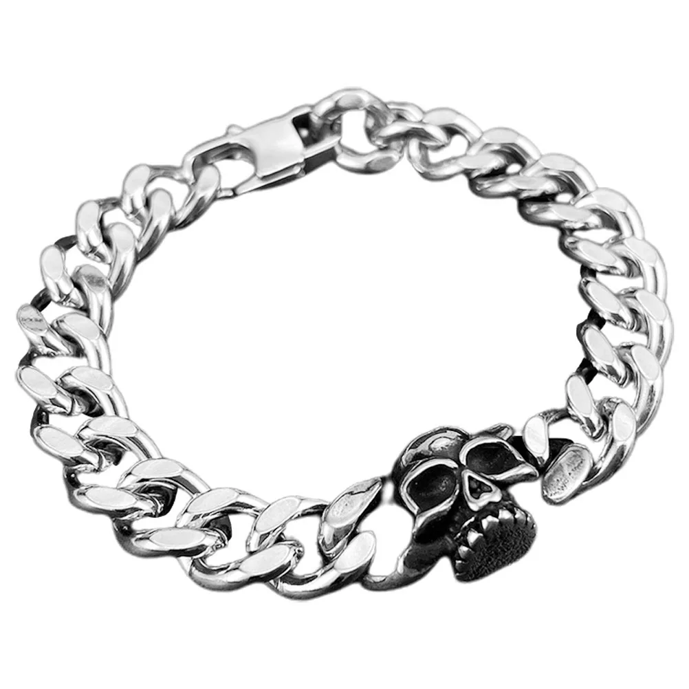 

Chic Metal Bracelet Punk Style Gothic Wrist Decor Eye-Catching Jewelry for Women Halloween Party Wear