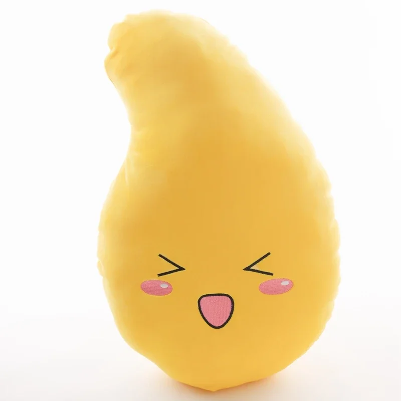Kawaii Fruit Mango Pop Pluche Kussen Gevuld Knuffelig Geel Plushie Lachend Gelukkig Gevulde Peluche Timmerhout Kussen Thuis Sofa Decor