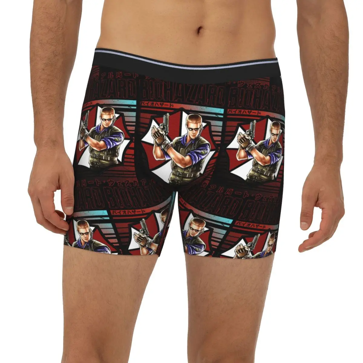 

Albert Wesker Long Boxer Underpants Short Male Panties Ventilate Underwear for Homme Man Boyfriend Gift