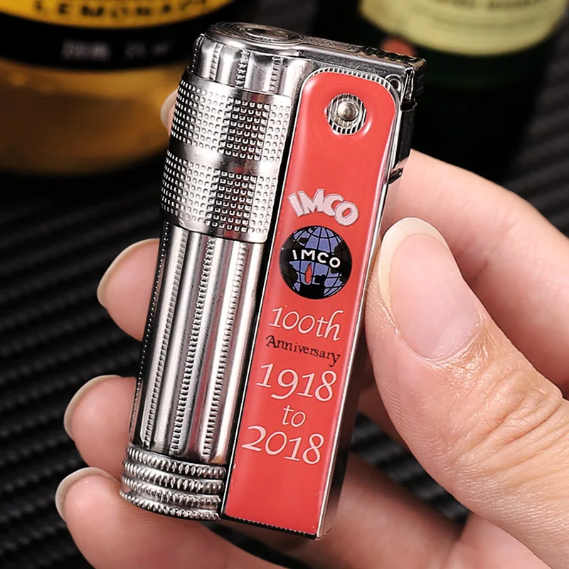 Limited Semi-automatic IMCO, Century-old Commemorative Kerosine Lighter, Metal Ancient Windscreen Fan for Gifts for Men