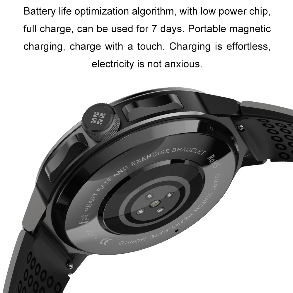 ใหม่กีฬากลางแจ้งนาฬิกาสมาร์ท 1.55 "หน้าจอ HD ฟันสีฟ้า Call Smartwatch สําหรับชายกันน้ําฟิตเนสนาฬิกา Heart Rate สุขภาพ