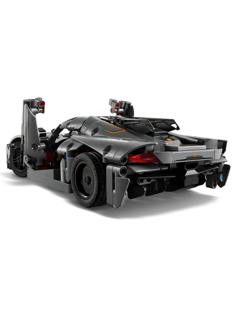LEGO  42173 Mechanical Series Koenigsegg Grey Supercar Racing Children\'s Building Blocks Toy