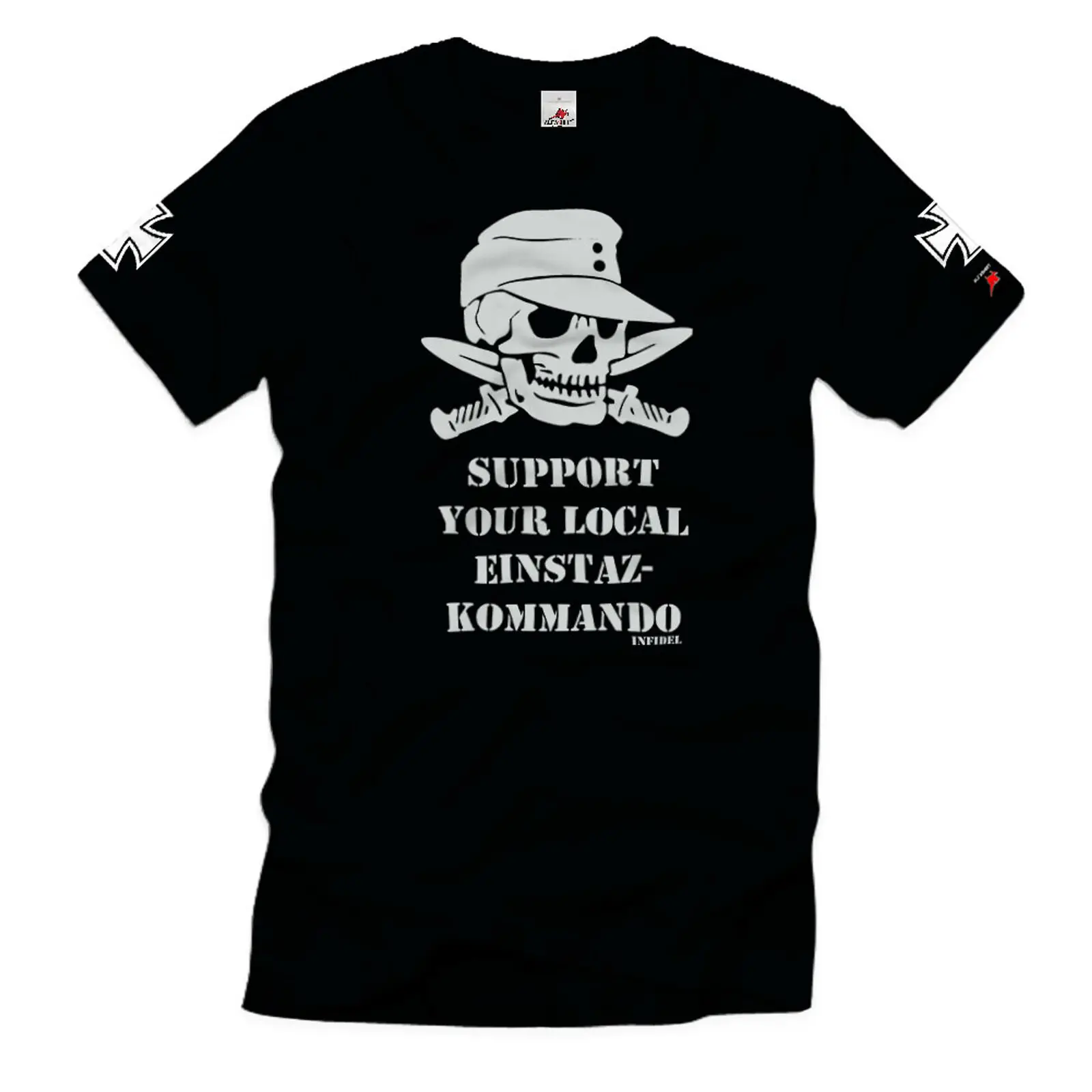 Support Your Local Command Soldiers Skull Brigadier T Shirt 35721