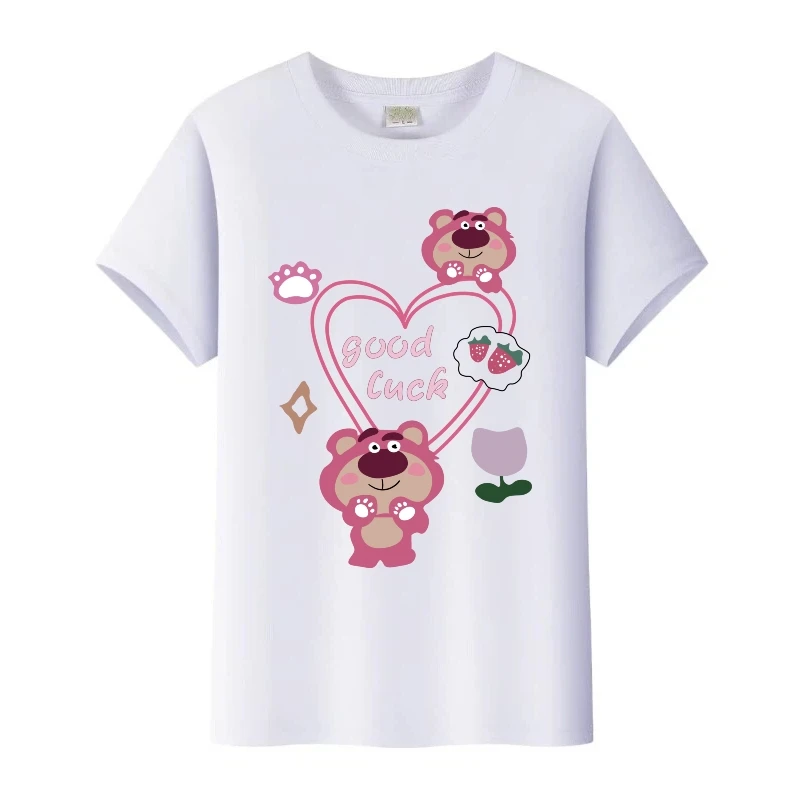 

Милая футболка с изображением медведя Диснея для мальчиков, топы для девочек, женская футболка большого размера с круглым вырезом, летние мужские блузки, детские футболки унисекс, одежда