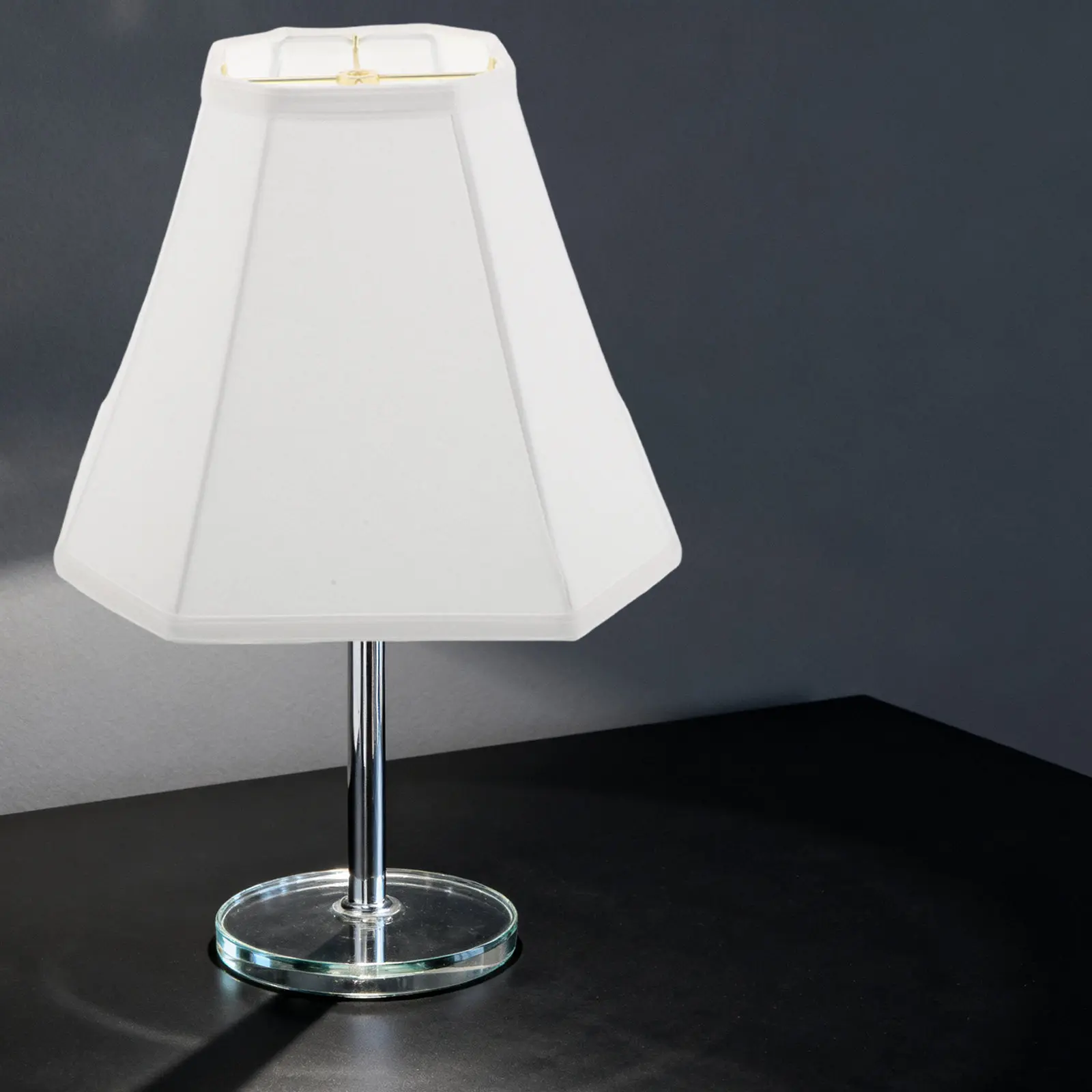 Square Linen Lamp Shade Replacement for Table Floor Lamps 13x10x6 Inch Folded Fabric Design Modern Minimalist Decor Bedroom