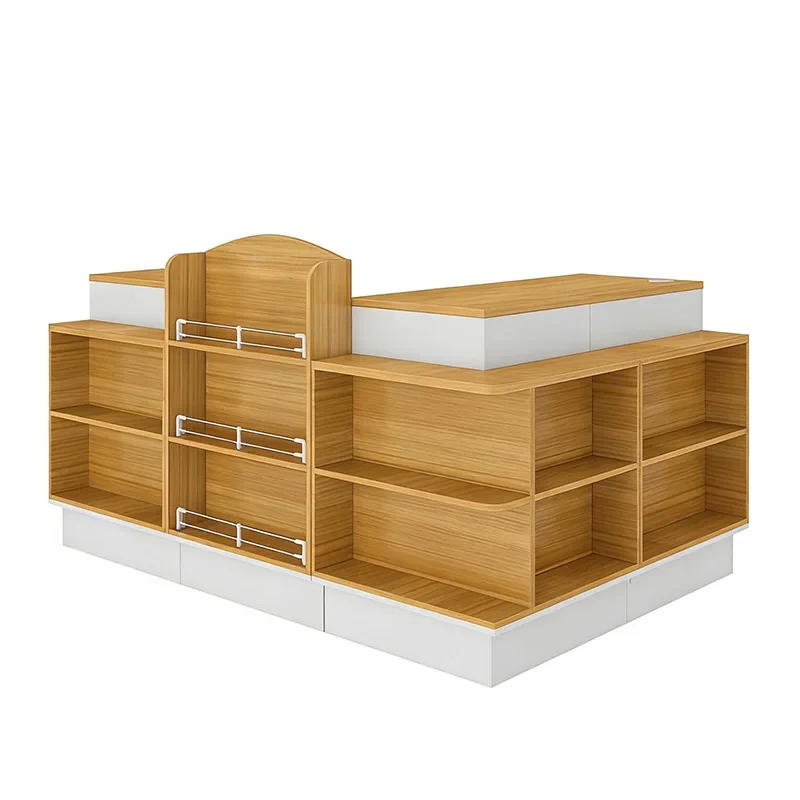 custom.Low MOQ Easy to Clean Luxurious Appearance Caixa De Pagamento Checkout Counter Stable Structure Multifunctional Checkout