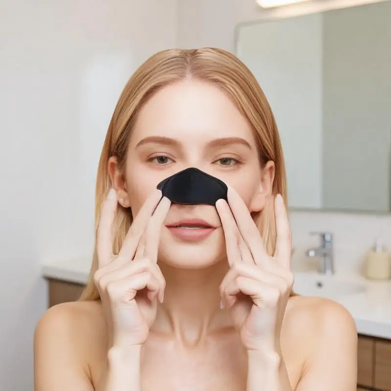 شرائط الأنف لإزالة الرؤوس السوداء وحب الشباب - قناع التنظيف العميق لفتح المسام لتنظيف الأنف والعناية بالبشرة الفورية