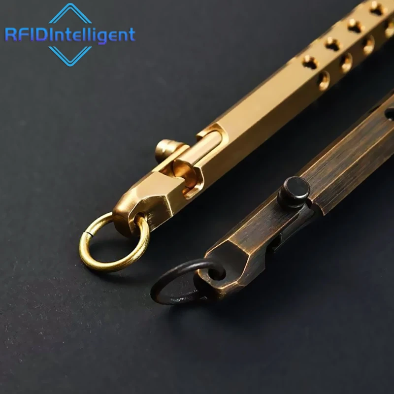 Retro Business Signature Pen Brass Bolt Action Tactical Pen Security Protection Personal Defense Tools School Office Stationery