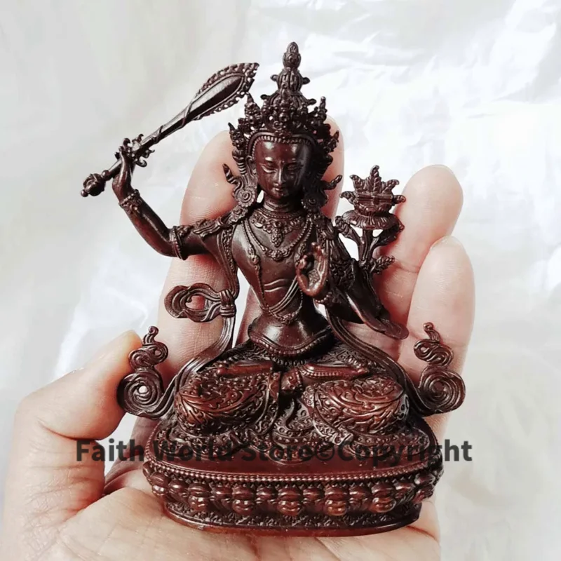 Buddhism temple Amulet good quality Bodhisattva Manjusri Guanyin HOME CAR bless safe good luck Pocket Buddha statue talisman