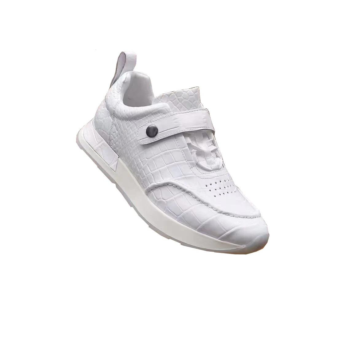 

ourui new men crocodile shoes male sports shoes white Travel Driving Running Shoes