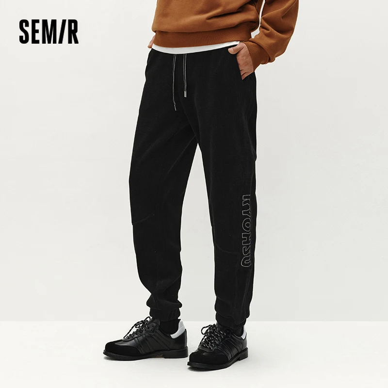 

Semir Pants Men Artist Series Fleece Couple Casual 2025 Winter Man Clothes Sports Soft Fleece Warm Loose