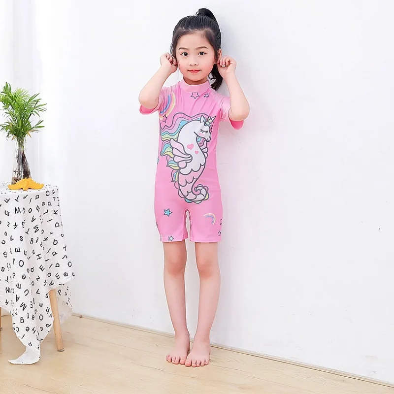 Costume da bagno intero per bambini, per ragazzi e ragazze, per bambini piccoli, per bambini grandi, protezione solare, set da nuoto primaverile
