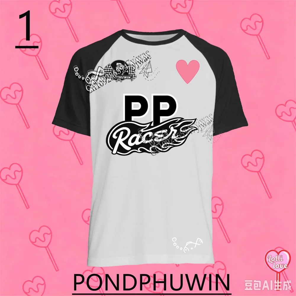 Gemini Fourth Jimmy Sea Pond Phuwin Bright Win 2026 Gmmtv I Love Out Loud Fan Fest: Heart Race Fan-Geschenk T-Shirts für Männer und Frauen – Detail 5