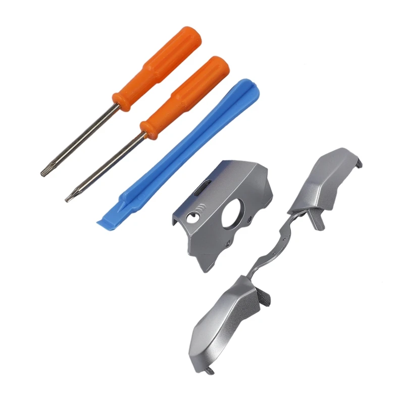 Silver Color 3.5Mm Jack Port Chrome LB RB Bumpers Trigger Button Replacement For  One Elite Controller LB RB