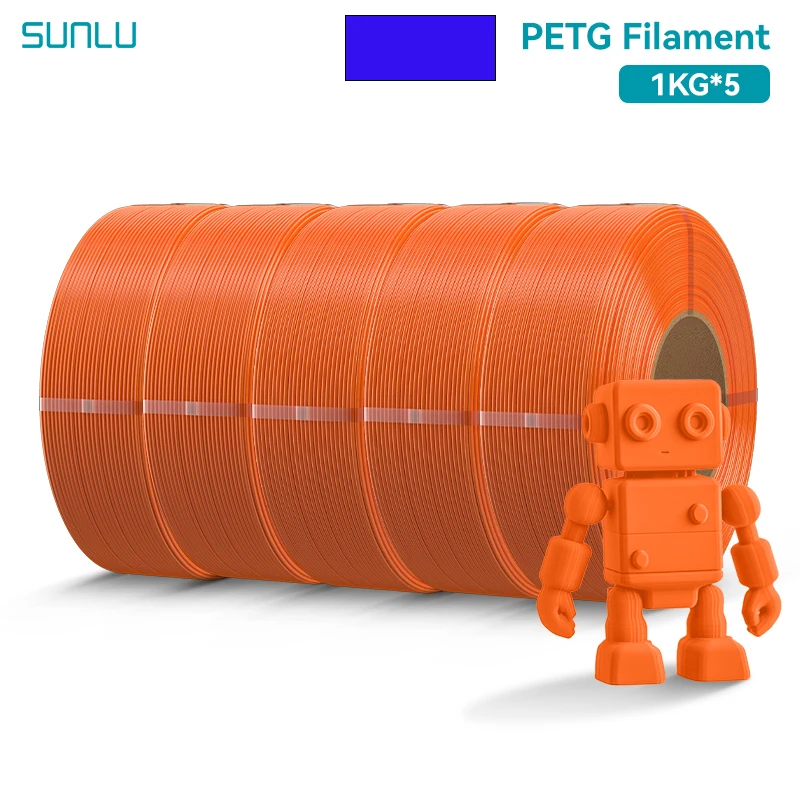 SUNLU 5KG PLA/PETG/PLA PLUS Filament 1.75mm 1KG Zonder Lade 3D Printer Filament voor 3D Printer & 3D Pen, Refll Filament