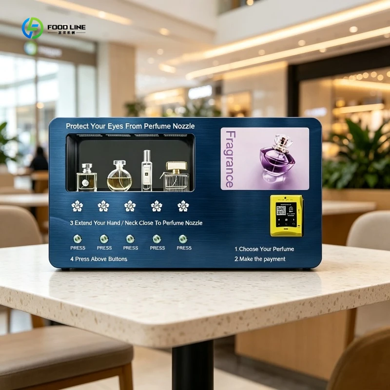 Perfume Spray Vending Machine Touch Screen Credit Card Reader Payment Fragrance Cologne Vending Machine for Sale FL Customized