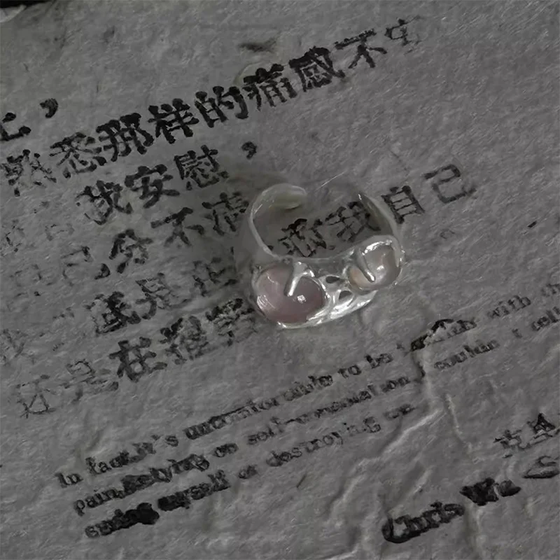 ZHUHE على شكل حلقة مفتوحة نمط قوطي جديد للرجال والنساء مجوهرات اكسسوارات هدايا الحفلات