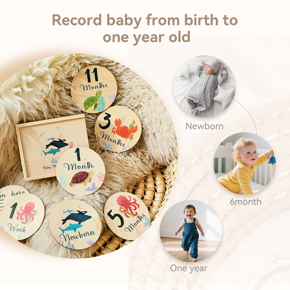 Рисунок 3 - Набор деревянных карточек для новорожденных