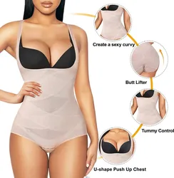 Breathable Shape-Shaping One-Piece Tummy Tum Shaper Hip Lifter Corset Thigh Slimmer Waist Trainer Slimming Underwear