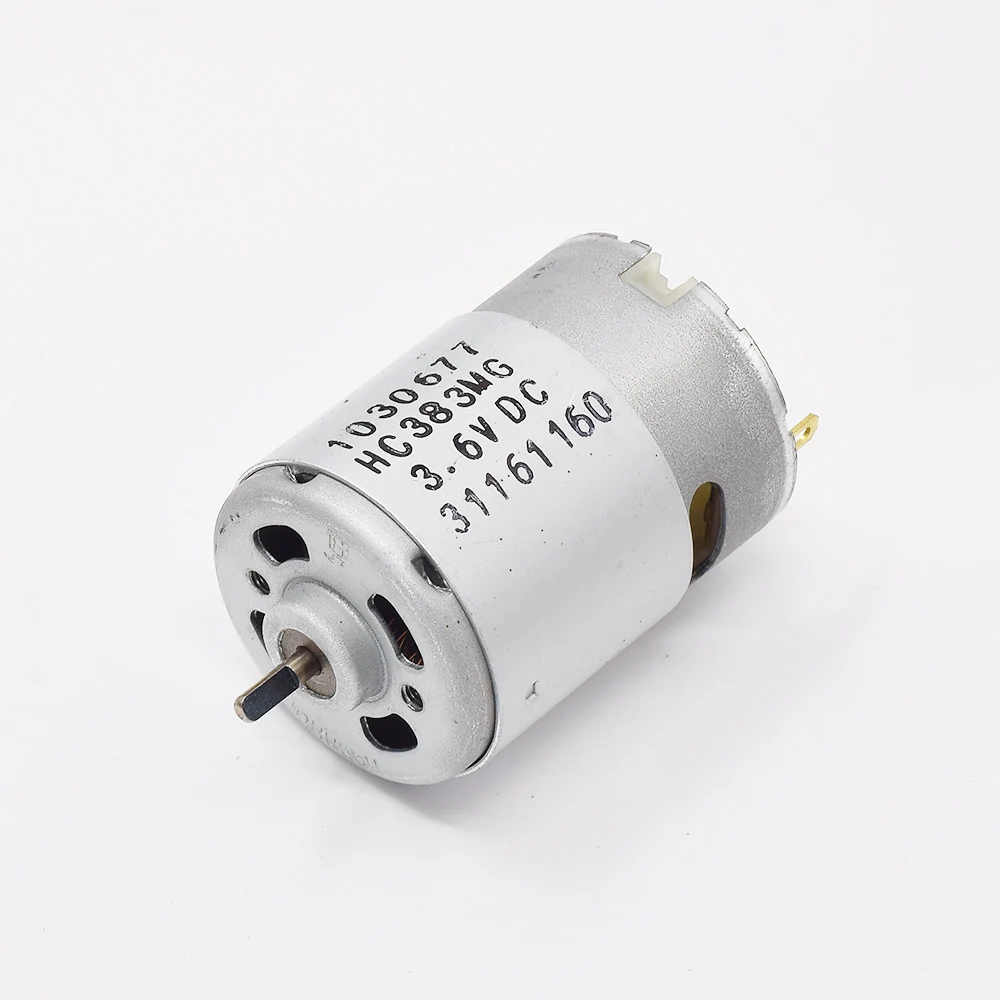 JOHNSON-Motor de alta velocidade D-Shaft para furadeira elétrica, chave de fenda, ferramentas do motor, brinquedo, 1030677, HC383MG, RS-380, DC 3V, 3.6V, 3.7V