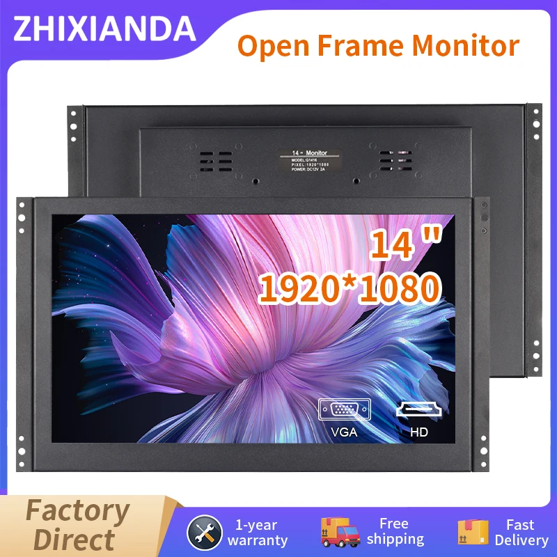 Zhixianda 14.1 Inch 1920*1080 Capacitive Touch Screen Open F