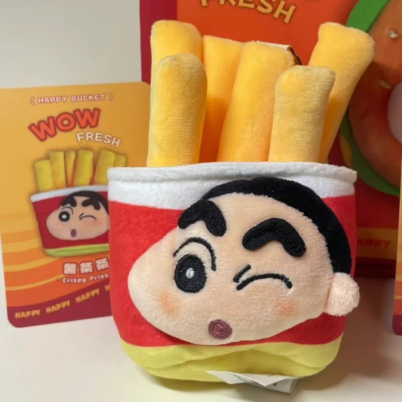 

Genuine Crayon Shin-Chan Family Happiness Bucket Fast Food Series Blind Box Pendant Lovely Trendy Toys Backpackbox Girls' Gift