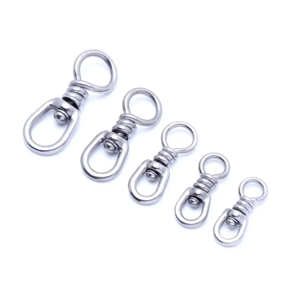 5 Stück/Beutel, Edelstahl Acht-förmiger Ring, Kleiner Angelverbindungsring, Universeller Drehring, Angelzubehör – Detail 6