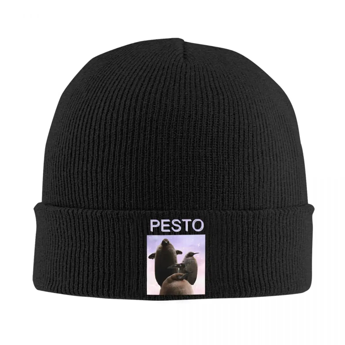 Cute Pesto Penguin Knit Hat Beanies Winter Hat Warm Hip-hop Animal Caps for Men Women