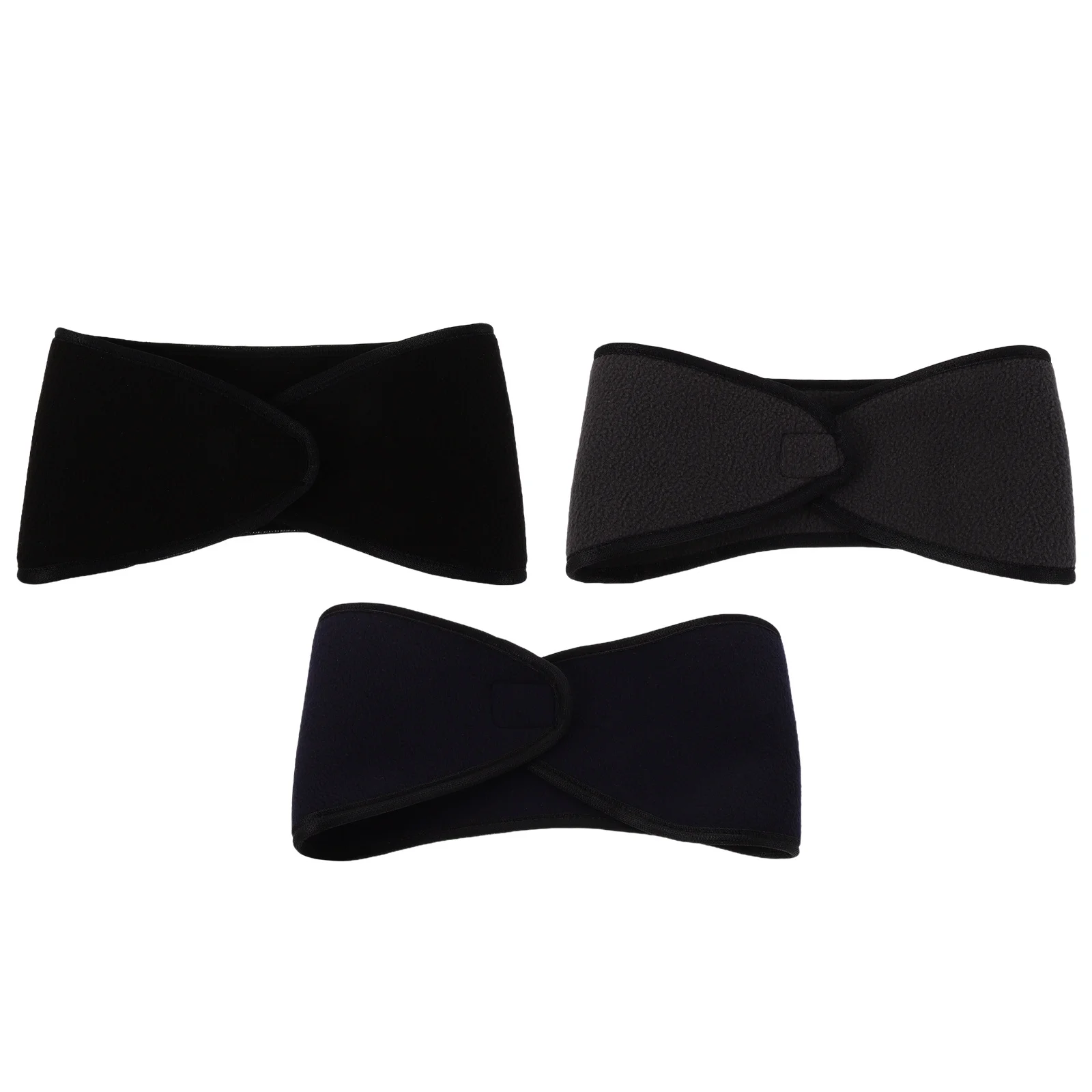 

3pcs Warm Fleece Ear Band Double Layer Thermal Headband Adjustable For Cold Weather Women Men Winter Sports Outdoor Running