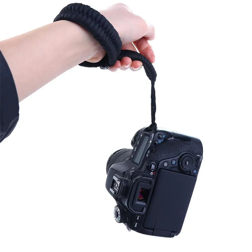 

Wristband Wrist Lanyard DSLR Accessories With Base Hand-Woven Wristband Quick Release Connector SLR Camera Shoulder Strap