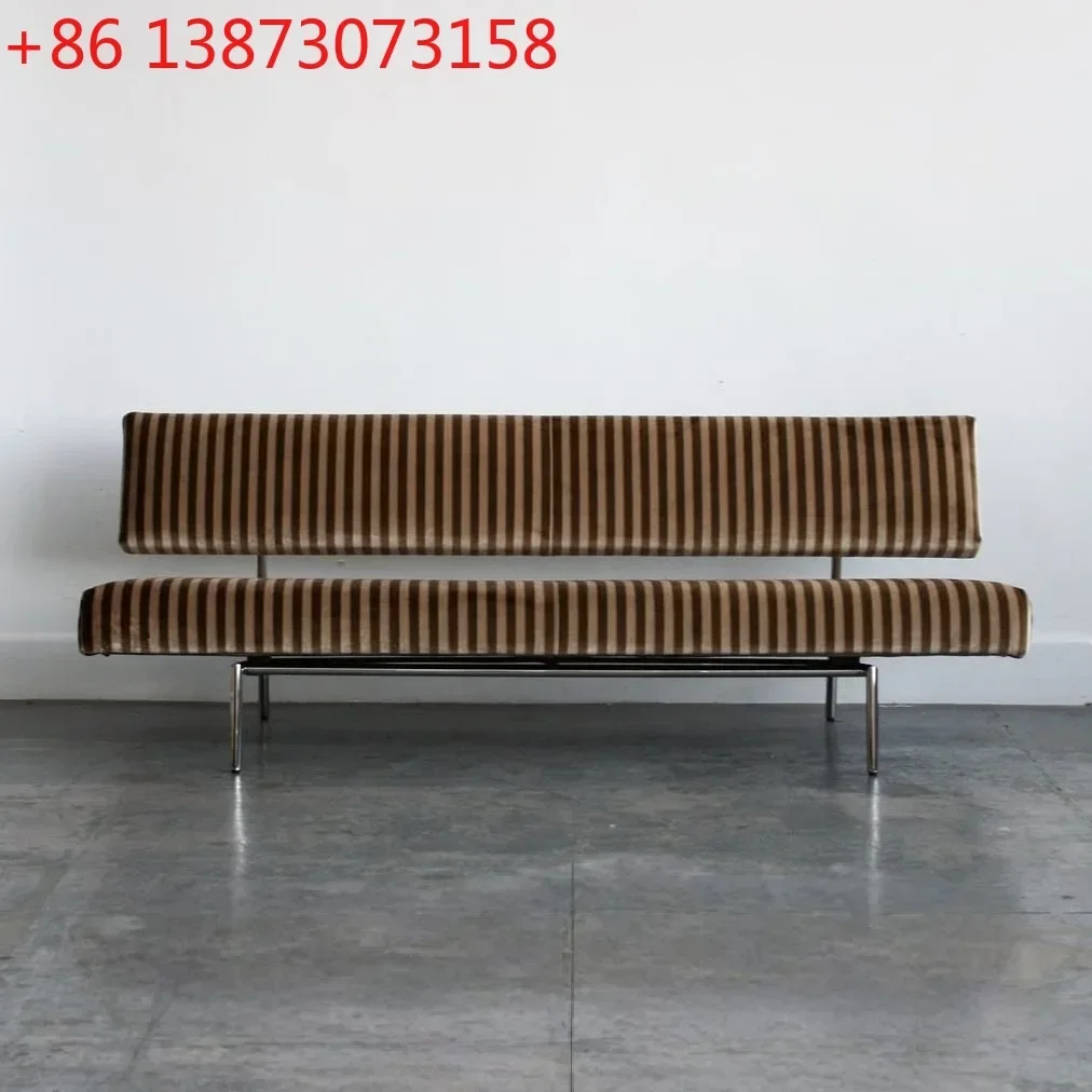 Vintage sofa chair, beauty salon, clothing store, sitting area, reception fabric back sofa
