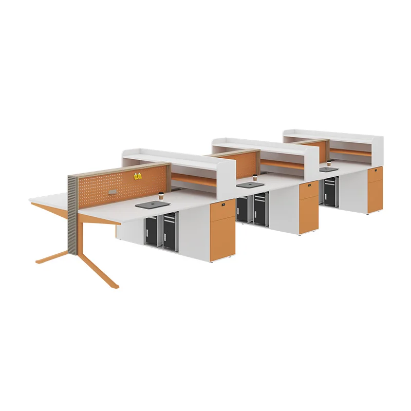Office staff, desk staff, office desk and chair combination workstation, screen card space