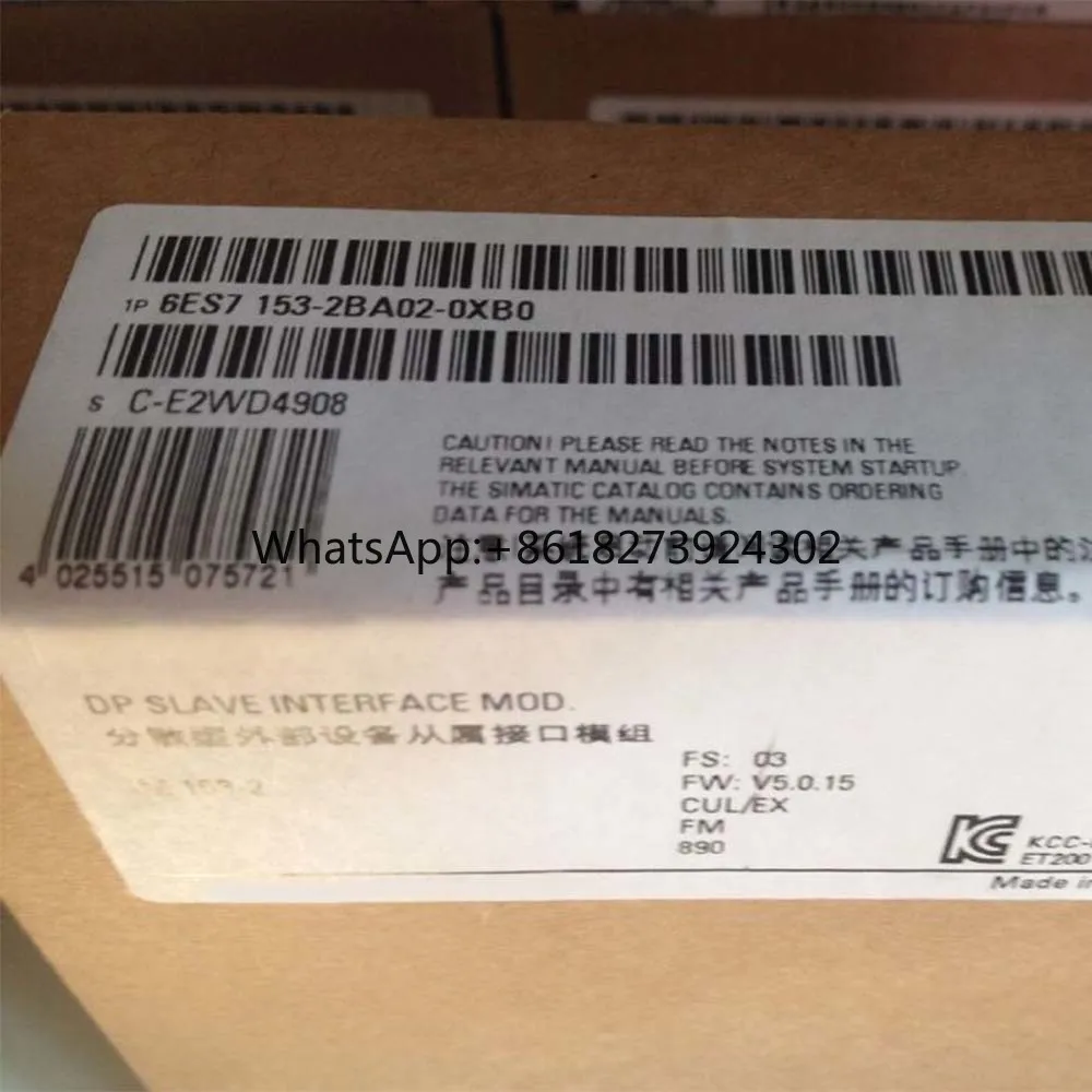 

Brand New in Box Sealed For Siemens 6ES7 153-2BA02-0XB0 Control Module 6ES7153-2BA02-0XB0