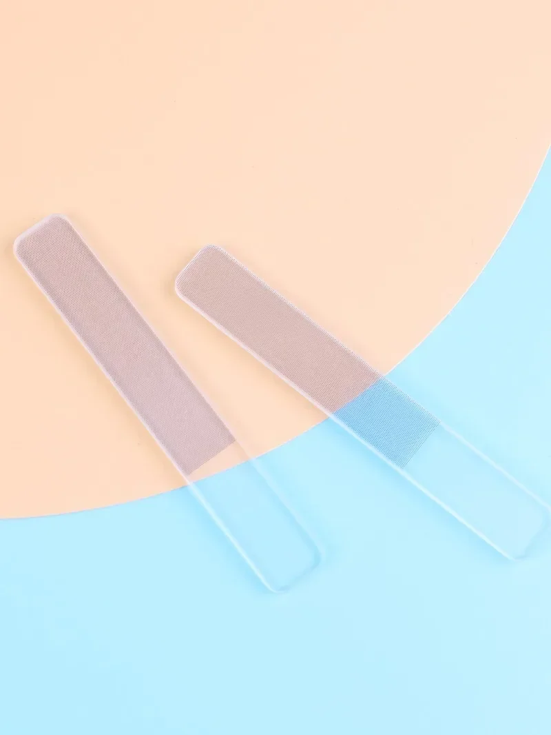 Transparente Nagelfeile, Nano-Glas-Nagelfeilen, professionelle Schleif- und Polierfeilen, Schleifgeräte, Maniküre-Kunstwerkzeuge, mit Box – Detail 1