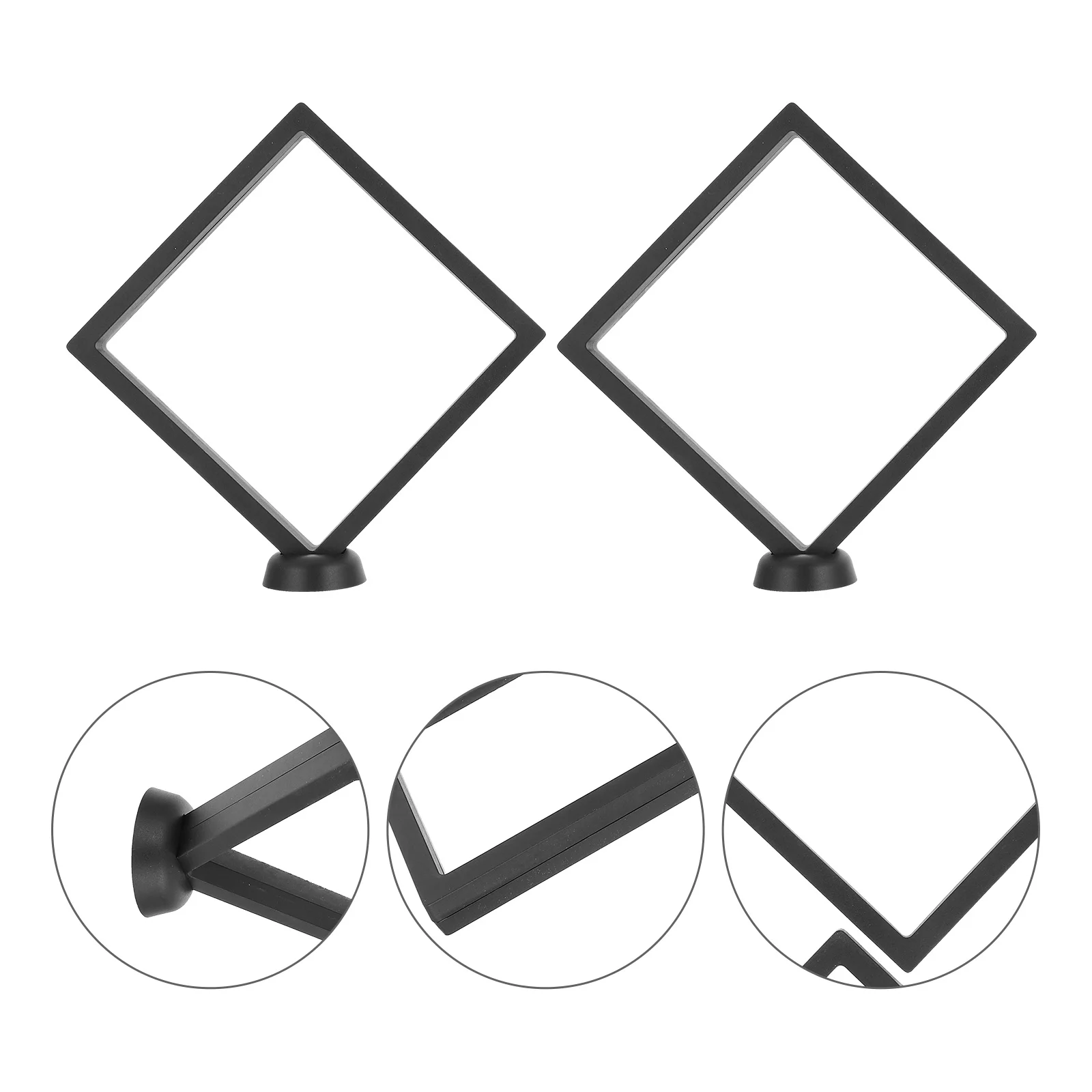 

2pcs Jewelry Display Box Pe Thin Film Suspension Design For Necklace Bracelet Earring Storage Organizer Stand Case Holder