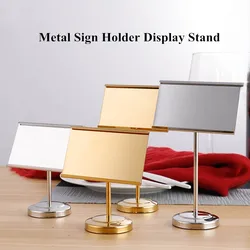 Stainless Steel Wedding Table Name Card Holder Clips Memo Note Table Number Place Card Sign Holder Display Stand