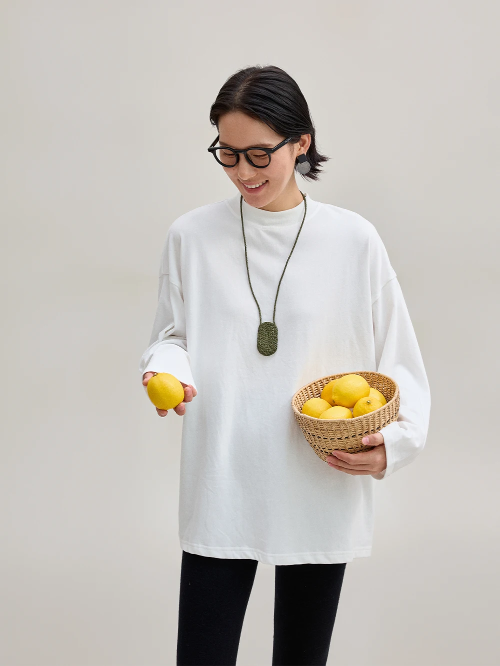 

Soft Skin-Friendly Cotton Blend Long Sve T-irt round Ne Large Silhouette Spring New Arrival Women's Casual Comfortable...