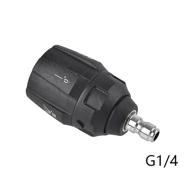 5 in 1 Nozzle High Pressure Washer 0 15 25 40 65 Nozzle Piece G1/4 Male Connect Quick Realease Adaptor Car Washer-Gun